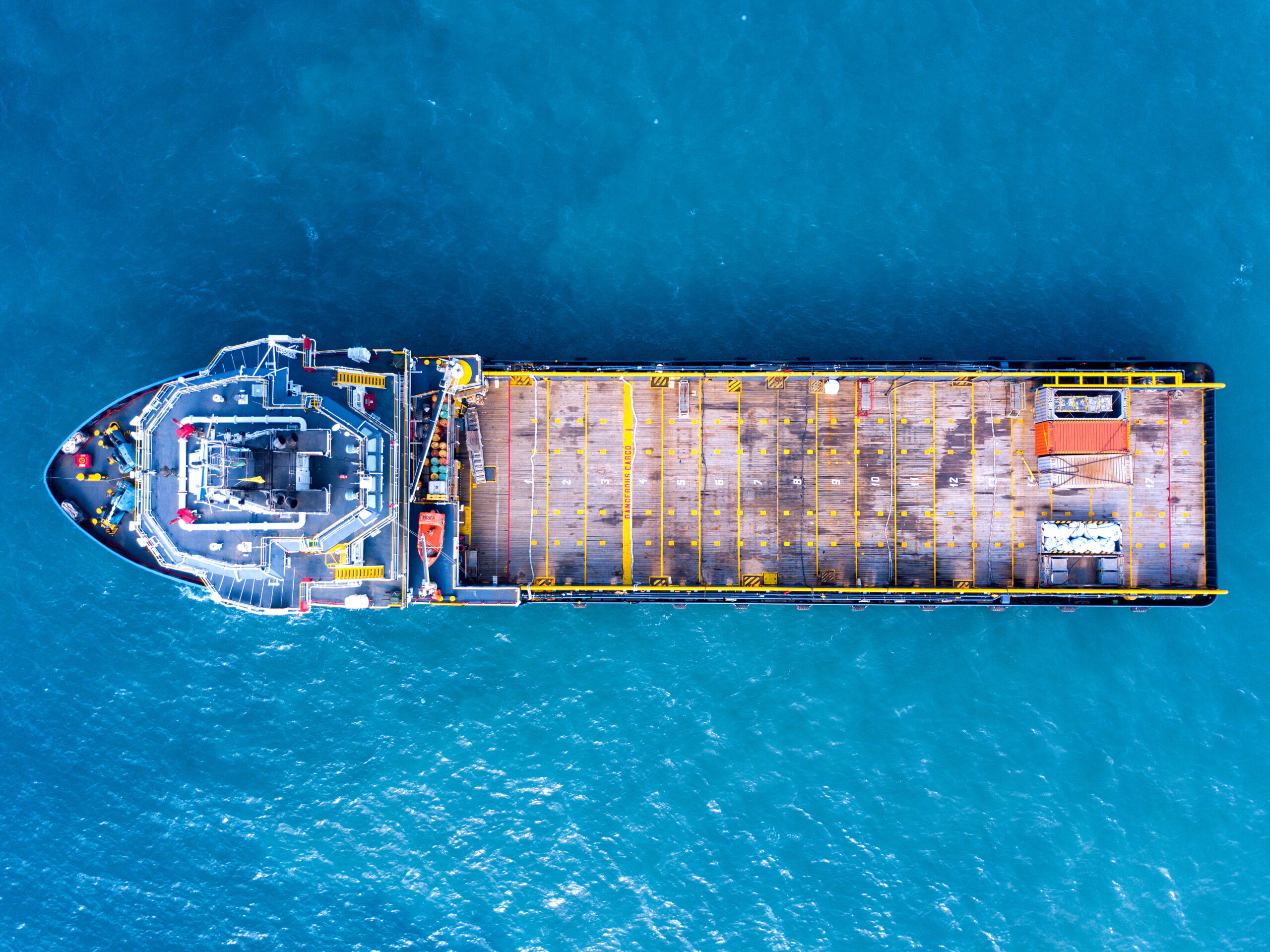 Offshore Supply Ship at Sea